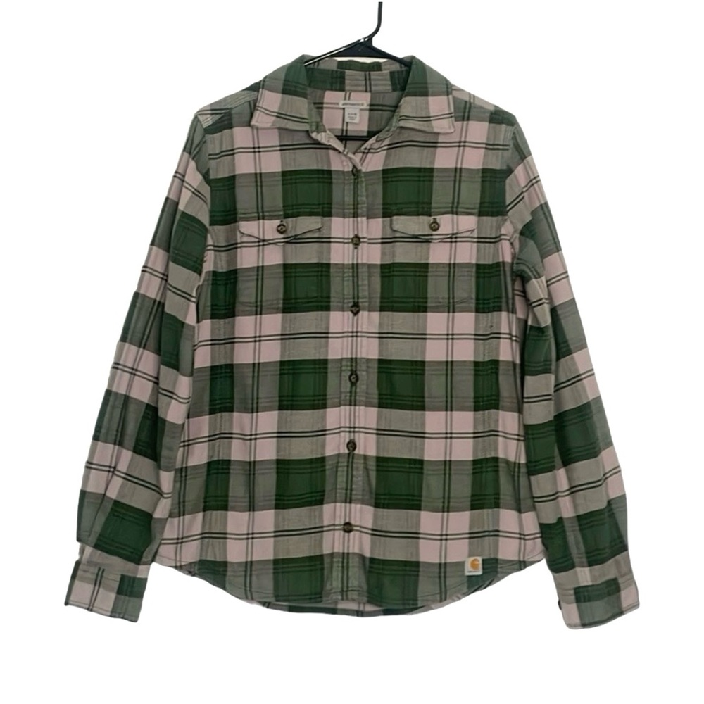 Carhartt Flannel Plaid Button-Up Shirt